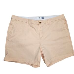 Old Navy Chino Shorts Women's Plus Size 16 Creamy Peach
